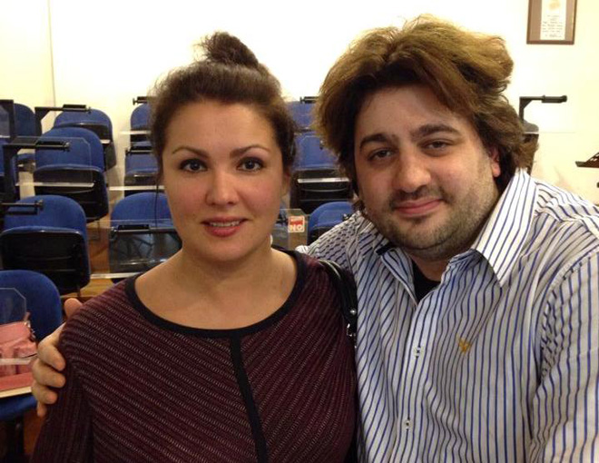 Анна Нетребко и Юсиф Эйвазов репетируют премьеру оперы "Манон Леско" в Риме (фото)