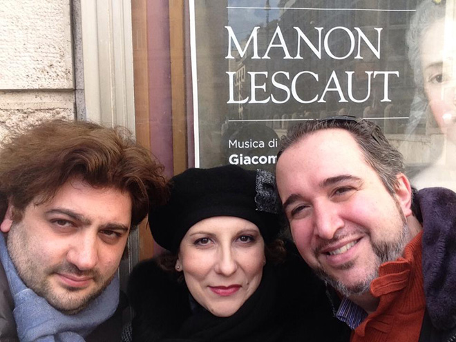Анна Нетребко и Юсиф Эйвазов репетируют премьеру оперы "Манон Леско" в Риме (фото)