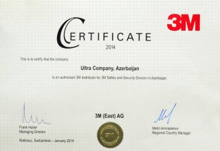"Utra" şirkəti 3M korporasiyasının distribüterlik statusunu alıb