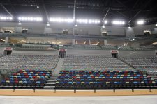 President Ilham Aliyev and his spouse observe construction of National Gymnastics Arena