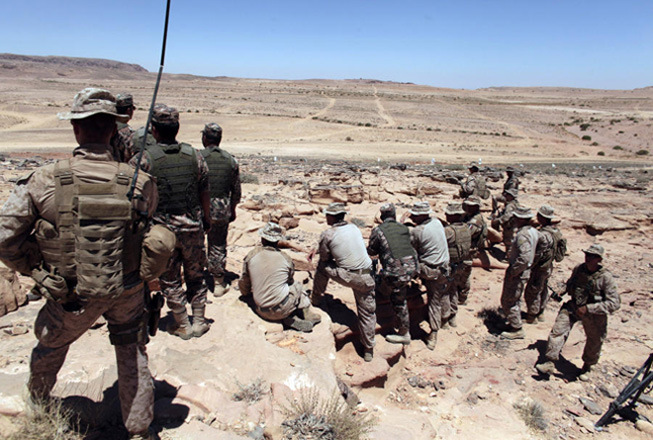Иорданские военные остановили группу боевиков на границе с Сирией