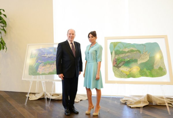 Azərbaycanın birinci xanımı Mehriban Əliyeva Monako Knyazı II Albert ilə görüşüb (FOTO)