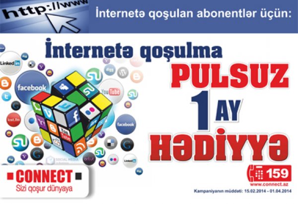 “Connect”-dən sərfəli internet kampaniyası