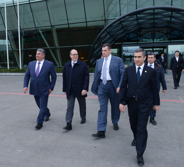 Prince Albert II of Monaco ends Azerbaijan visit