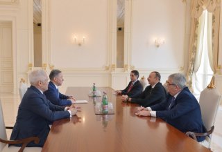 Azerbaijani president receives delegation led by chairman of Kazakh Mazhilis