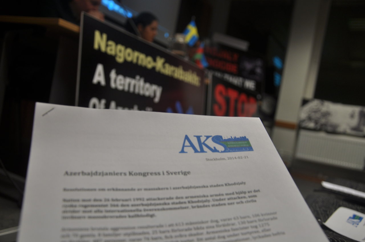 Конгресс азербайджанцев Швеции провел мероприятие в связи с 22-ой годовщиной Ходжалинской трагедии (ФОТО)
