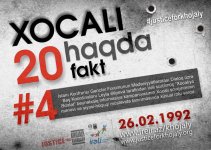 Двадцать фактов о Ходжалинской трагедии на девяти языках мира (постеры)