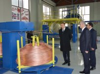 Azerbaijani president attends opening of new industrial facilities in Sumgayit (PHOTO)