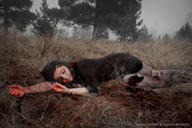 В Гяндже представлена фотовыставка, посвященная Ходжалинской трагедии (фото)