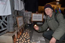 В Будапеште прошла акция, посвященная 22-й годовщине Ходжалинского геноцида (ФОТО)