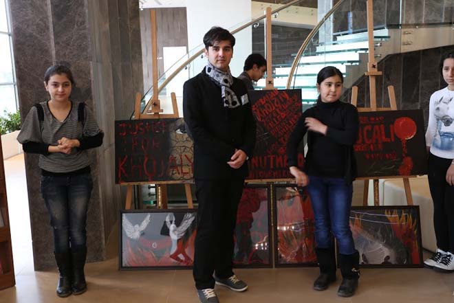 В Шамкире открылась выставка, посвященная Ходжалинской трагедии (ФОТО)