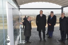 Azerbaijani president observes construction, public services implementation in Boyukshor