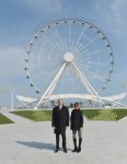 Президент Азербайджана и его супруга приняли участие в открытии в Баку современного аттракциона-панорамы (ФОТО)