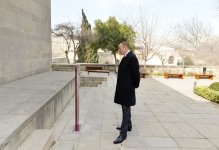 Президент Ильхам Алиев и его супруга ознакомились с новой музейной экспозицией в Комплексе Дворца Ширваншахов (ФОТО)