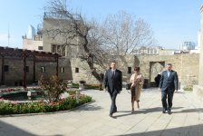 Azerbaijani president and his spouse view new museum exposition at Shirvanshah`s Palace