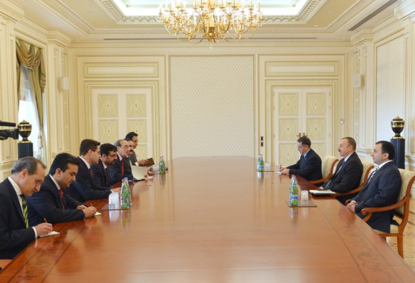 Azerbaijani president receives Afghan FM