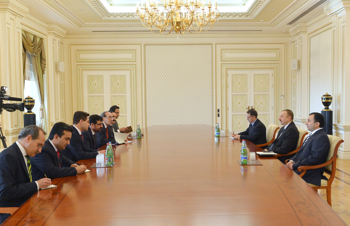 Azerbaijani president receives Afghan FM