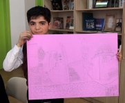 Известные азербайджанские художники провели мастер-класс для школьников (ФОТО)