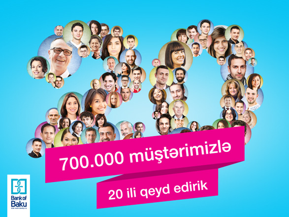 Количество клиентов "Bank of Baku" достигло 700 000 человек