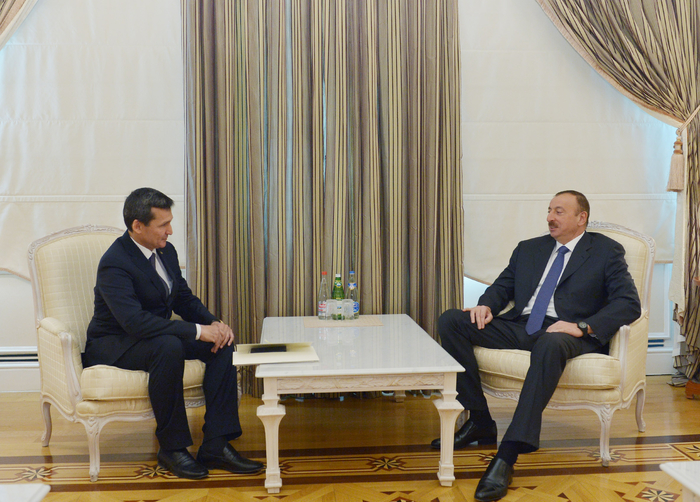 Azerbaijani president receives Turkmenistan`s foreign minister