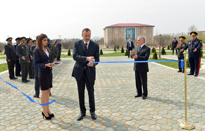 Azerbaijani president attends opening of Nakhchivan military prosecutor’s office building