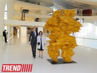 Первая леди Азербайджана приняла участие в церемонии открытия выставки всемирно известного скульптора Тони Крэгга (ФОТО)