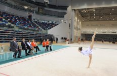 Prezident İlham Əliyev və xanımı Milli Gimnastika Arenasının açılışında iştirak ediblər (FOTO)