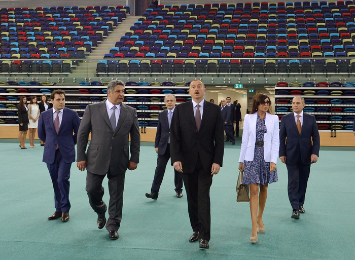Президент Ильхам Алиев и его супруга приняли участие в открытии Национальной гимнастической арены (ФОТО)