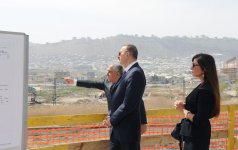 Президент Азербайджана Ильхам Алиев ознакомился с ходом строительства Дворца водных видов спорта в Баку (ФОТО)