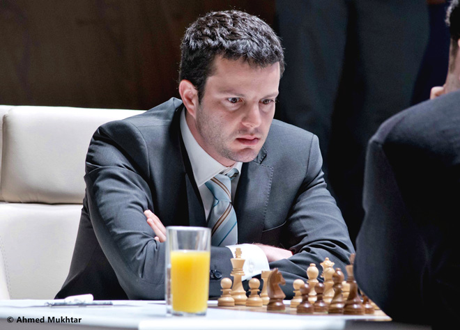 Фоторепортаж с третьего тура международного шахматного турнира "Shamkir Chess 2014"