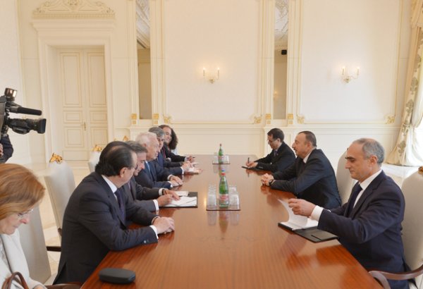 Президент Азербайджана принял делегацию во главе с министром иностранных дел и сотрудничества Испании