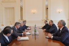 Президент Азербайджана принял делегацию во главе с министром иностранных дел и сотрудничества Испании