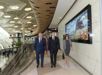 Prezident İlham Əliyev və xanımı Heydər Əliyev Beynəlxalq Aeroportunun yeni aerovağzal kompleksinin açılışında iştirak ediblər  (FOTO)