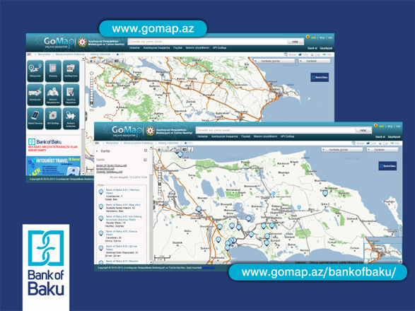 "Bank of Baku" və Gomap.az saytından texnoloji yenilik