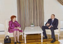 Ильхам Алиев принял экс-президента Латвии
