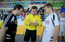 В Шамкире прошел интересный футбольный турнир между шахматистами и журналистами (ФОТО)