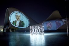 Состоялся видео-мэппинг здания Центра Гейдара Алиева, отражающий историю и культуру Азербайджана (ФОТО)