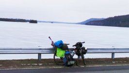 Флаг Азербайджана и вымпел Trend - на Полярном круге (ФОТО)