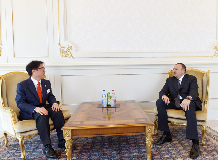 Azerbaijani president receives head of Olympic Office under Japan`s Cabinet of Ministers