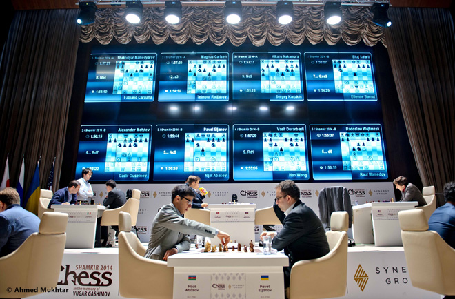 Международный шахматный турнир "Shamkir Chess 2014" - день девятый (ФОТО)