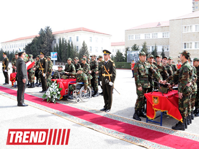 В Азербайджане организована однодневная символическая воинская служба для инвалидов (ФОТО)