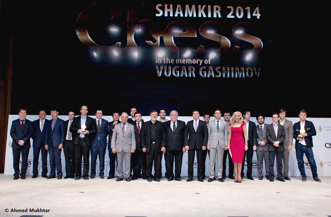 В Шамкире прошла церемония закрытия "Shamkir Chess 2014", посвященного памяти Вугара Гашимова (ФОТО)
