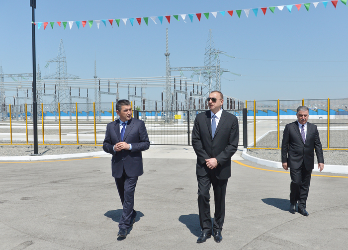Prezident İlham Əliyev "Ağdaş" elektrik yarımstansiyasının açılışında iştirak edib (FOTO)