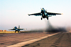 Azerbaijani air forces conduct drills using Su-25 attack jets