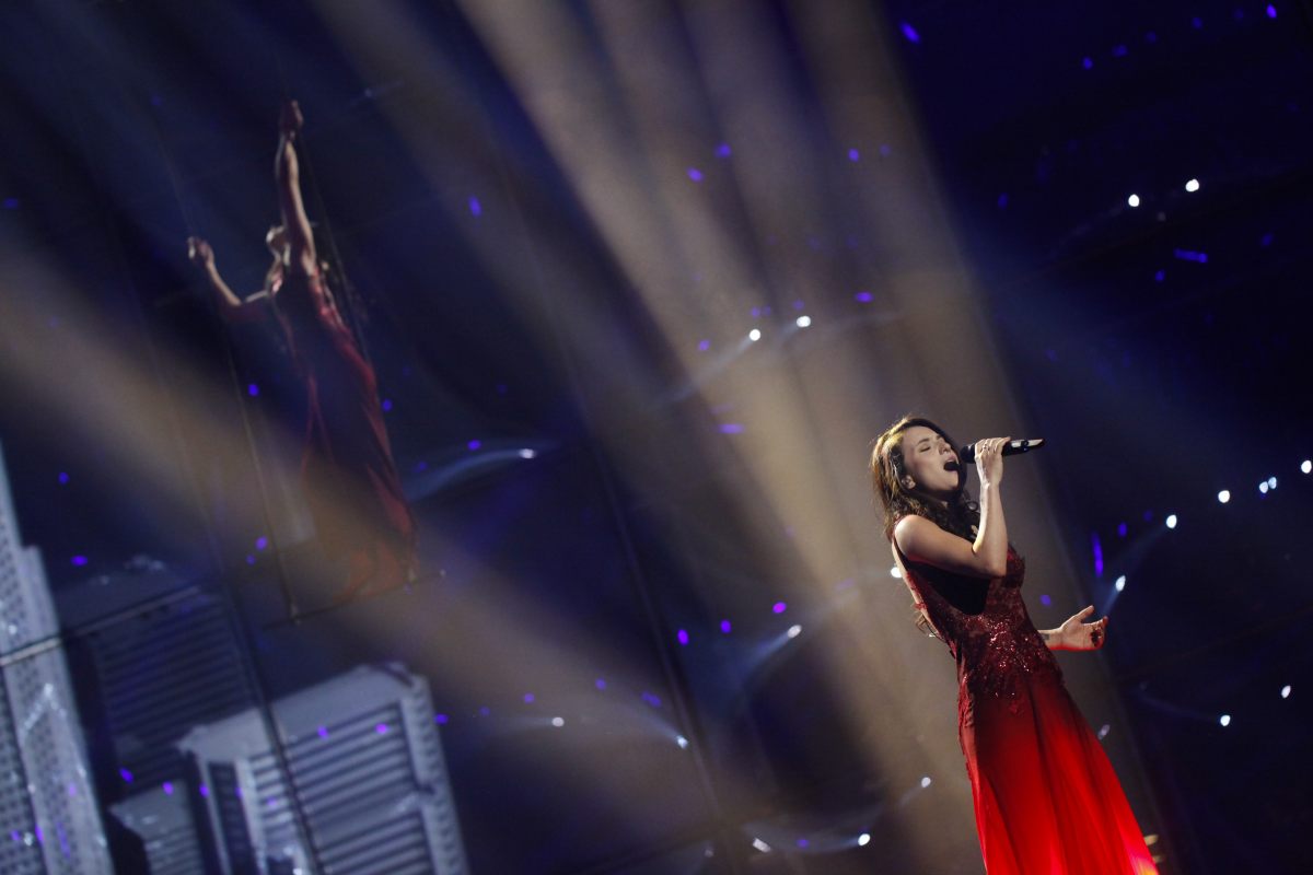Представительница Азербайджана Диляра Кязимова вышла в финал "Евровидения-2014" (ФОТО)