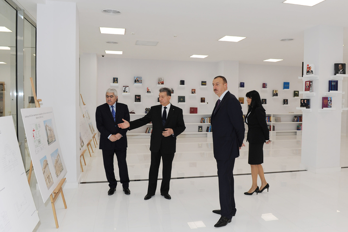 Azerbaijani president opens new building of ANAS' Central Library (PHOTO)