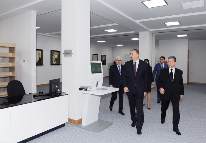 Президент Азербайджана принял участие в открытии нового здания Центральной библиотеки Национальной академии наук (ФОТО)