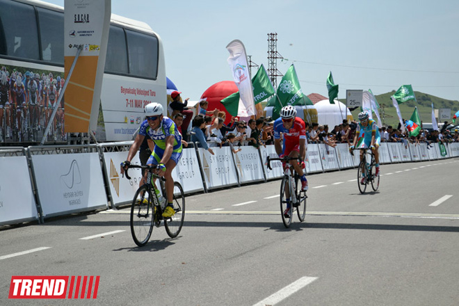 Завершился четвертый этап велогонки "Tour d'Azerbaidjan-2014" (ФОТО)