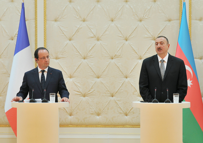 President Aliyev: Azerbaijan-France political relations are at high level (PHOTO)