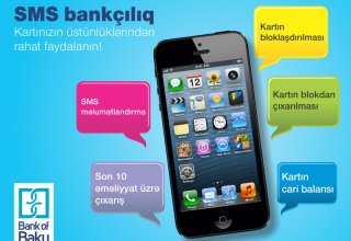 "Bank of Baku" "SMS bankçılıq" xidmətini yenilədi